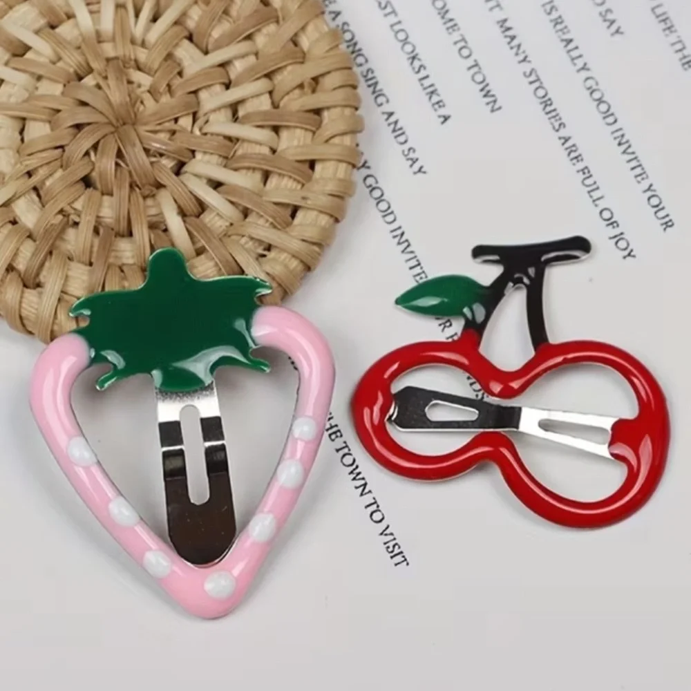 NEW Colorful Fruit Hair Clips Summer Set of 8 Baby or Girls
